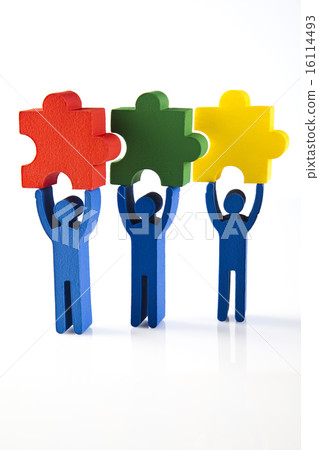 Conceptual image of teamwork 16114493