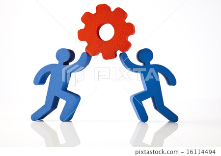 Conceptual image of teamwork 16114494