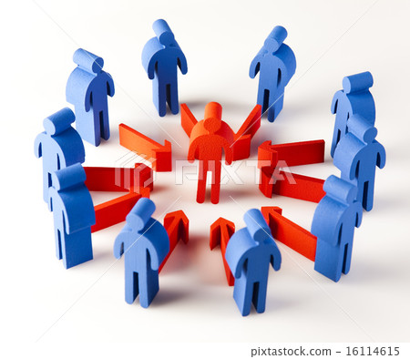 Conceptual image of teamwork Conceptual image of teamwork 16114615