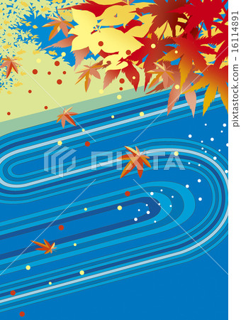 秋葉和河流 秋葉和河流 16114891