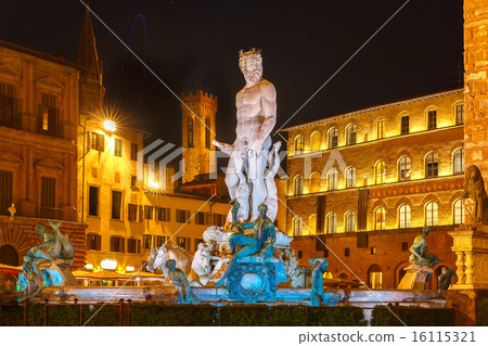 Fountain of Neptune  in Florence, Italy 16115321