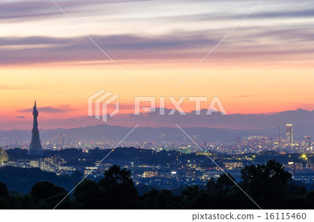 Night view from Chihaya Redsaka village 16115460