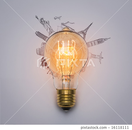 Bulb of World travel (Japan,France,Italy ,New York,India,egypt) 16118111