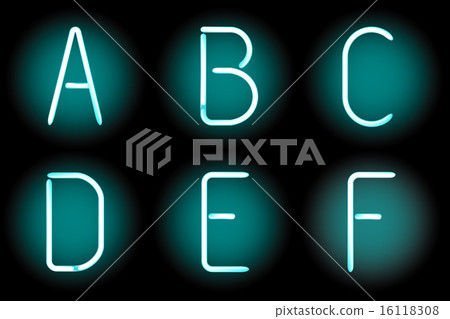 neon letters 16118308