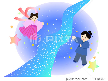 The Milky Way and Orihime and Planet 16118368