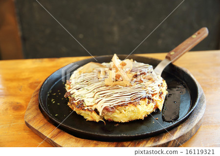 Japanese food okonomiyaki , Japanese pizza Japanese food okonomiyaki , Japanese pizza 16119321