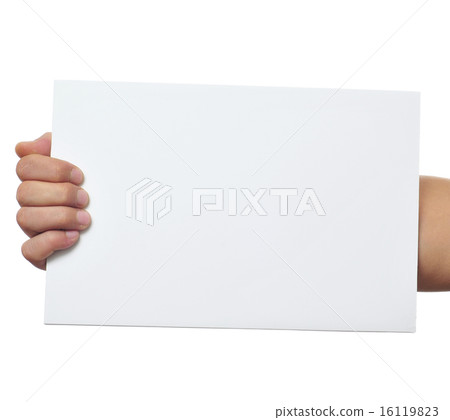 man hand holding a blank signboard man hand holding a blank signboard 16119823