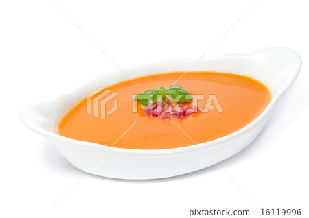 spanish salmorejo cordobes with serrano ham 16119996