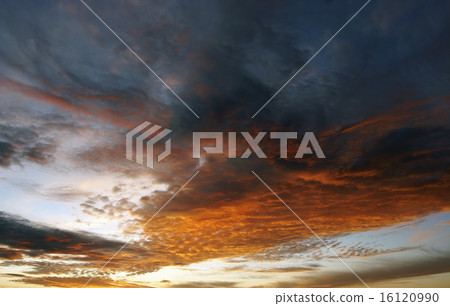 Colored Clouds At Sunset 16120990