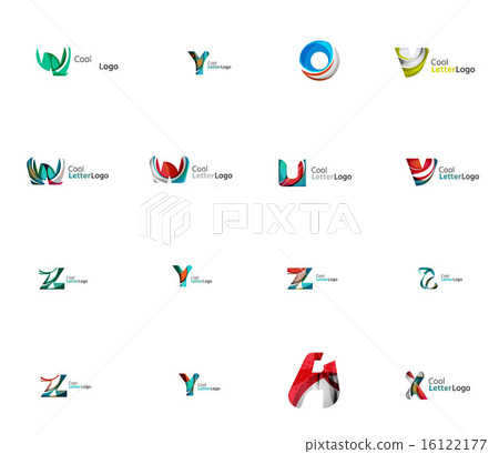 Set of universal company logo ideas, business icon collection Set of universal company logo ideas, business icon collection 16122177