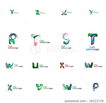 Set of universal company logo ideas, business icon collection Set of universal company logo ideas, business icon collection 16122178