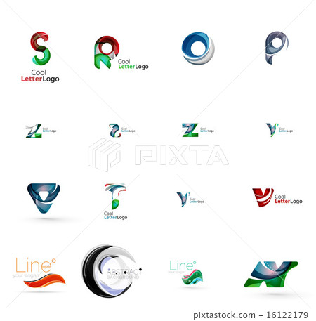 Set of universal company logo ideas, business icon collection Set of universal company logo ideas, business icon collection 16122179