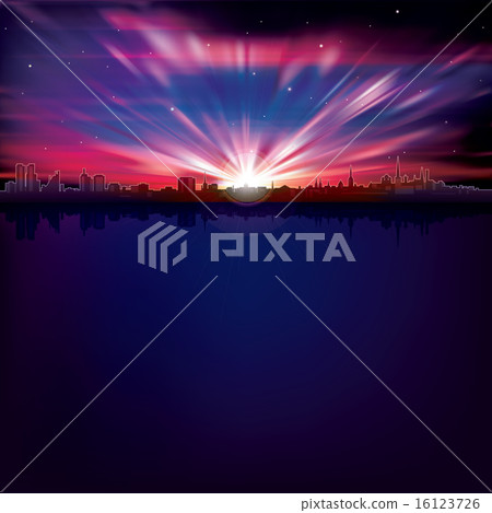 abstract background with city abstract background with city 16123726