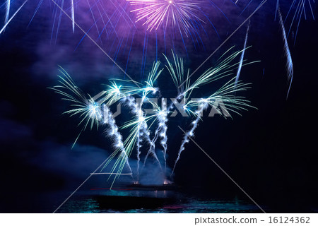 Colorful holiday fireworks Colorful holiday fireworks 16124362
