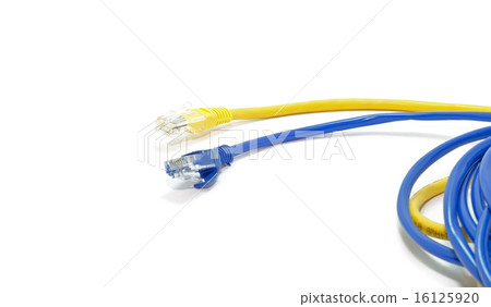 wire rj-45 on a white background, isolated 16125920