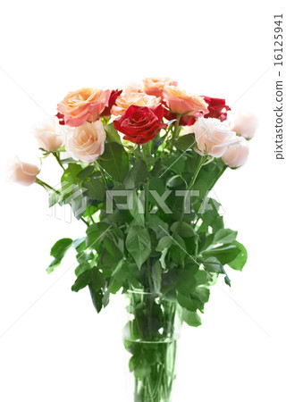 Bouquet of red and white beautiful roses Bouquet of red and white beautiful roses 16125941