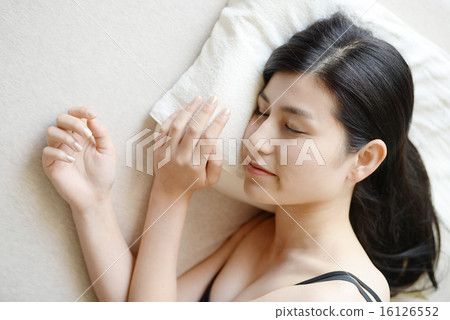 Sleeping woman sleep image 16126552