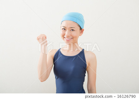 握拳 泳裝比賽 人 16126790