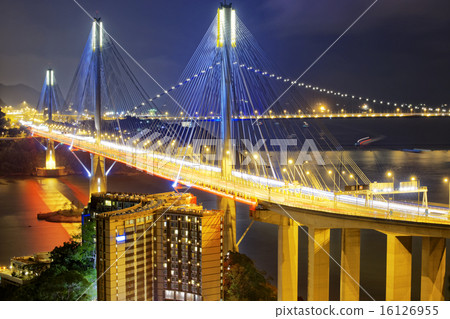 Ting Kau bridge at night Ting Kau bridge at night 16126955