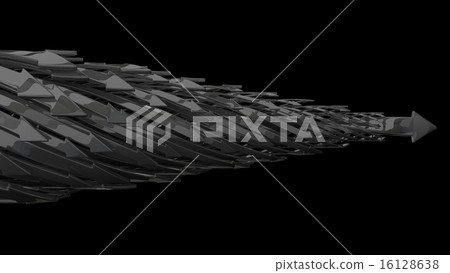 abstract background of 3d arrows. abstract background of 3d arrows. 16128638