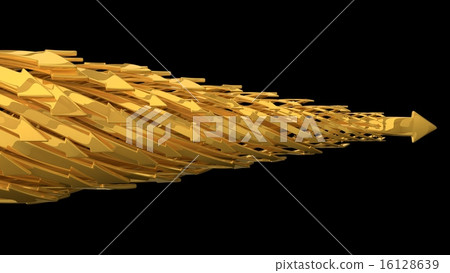 abstract background of 3d arrows. 16128639