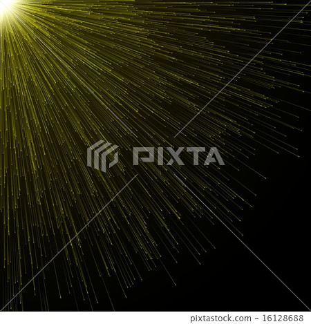Released particles with light beam. Released particles with light beam. 16128688