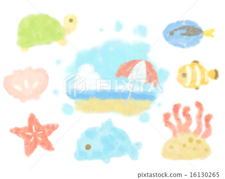 Watercolor Fukai Illustration 16130265