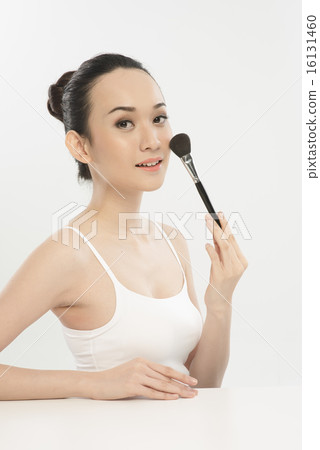 Asian Chinese Beautiful Girl Make up herself Asian Chinese Beautiful Girl Make up herself 16131460