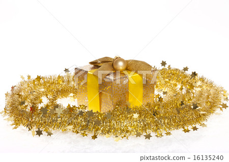 Golden Christmas background 16135240