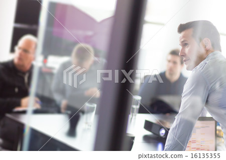 Business presentation on corporate meeting. Business presentation on corporate meeting. 16135355