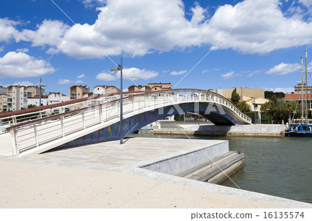 Footbridge in the Marina of Gruissan Footbridge in the Marina of Gruissan 16135574