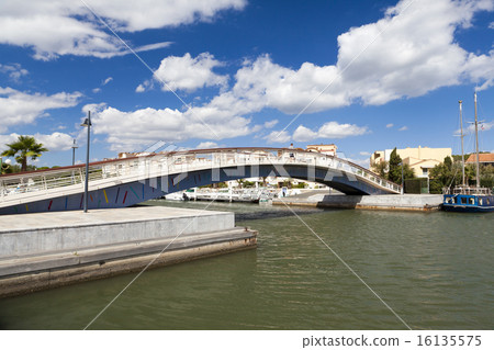 Footbridge in the Marina of Gruissan Footbridge in the Marina of Gruissan 16135575