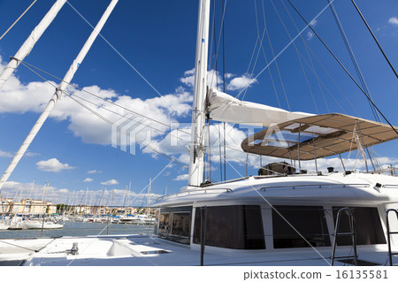 Sundeck on ocean yacht 16135581