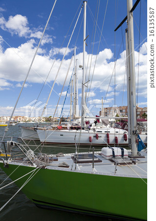 Marina of Gruissan in south France Marina of Gruissan in south France 16135587