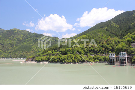 Sakuma Lake of Sakuma Dam Sakuma Lake of Sakuma Dam 16135659