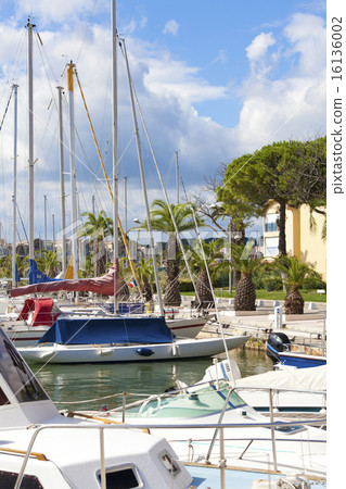 Marina of Gruissan in south France 16136002