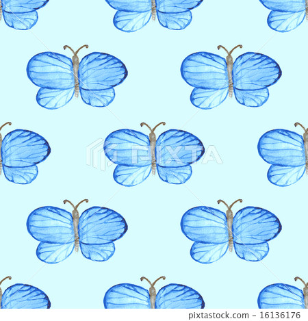 Watercolor butterfly in vintage style Watercolor butterfly in vintage style 16136176