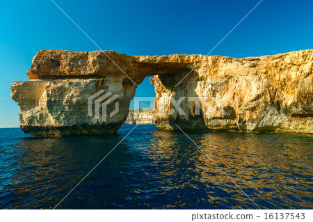 Azure Window, famous stone arch on Gozo 16137543