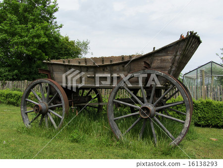 Wild west traditonal vintage old wagon detail 16138293