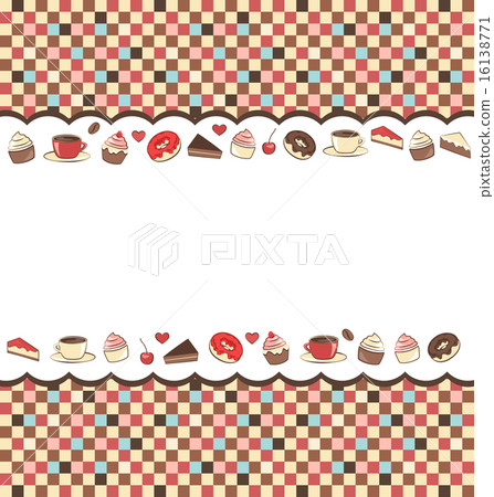 Sweets frame on mosaic 16138771