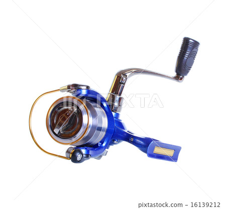 The Spinning reel for fishing isolated 16139212