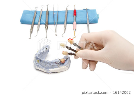 Dentist used Dental teeth shades samples Dentist used Dental teeth shades samples 16142062