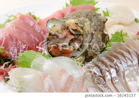 美味的新鮮生魚片什錦 16143157