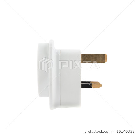 EU to UK converter plug adapter isolated 16146335