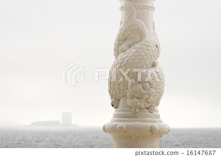 Samil lamppost and Toralla island. Samil lamppost and Toralla island. 16147687