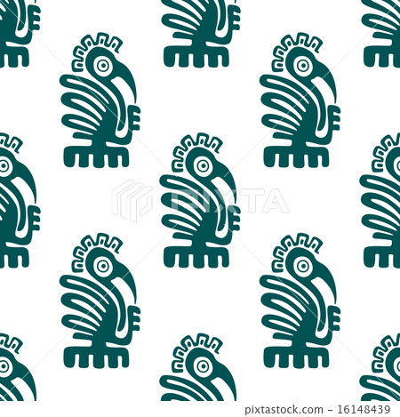 Ancient american indian birds seamless pattern Ancient american indian birds seamless pattern 16148439