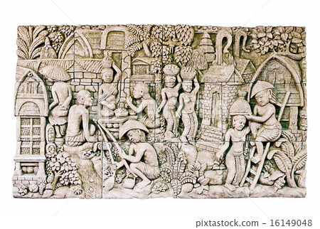 sandstone carvings isolate on white background sandstone carvings isolate on white background 16149048