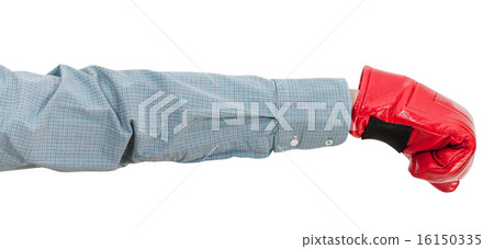 hand gesture - manager with boxing glove punches hand gesture - manager with boxing glove punches 16150335