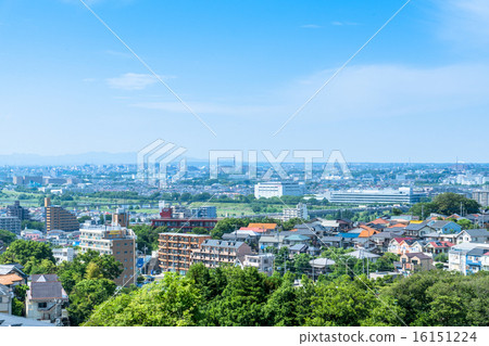 從山上看到的多摩住宅區的風景 16151224