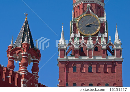 Spasskaya and Tsarskaya towers Moscow Kremlin 16151357